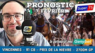  Pronostic Quinté / Super Top5 Vendredi 7 Février 2025. Vincennes  Prix de la Nièvre