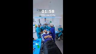 FUE Hair Transplant Implantation Timelapse- 1824 Grafts Implanted Over 2 Hours