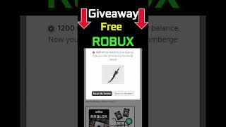 FREE ROBUX Giveaway #giveaway #roblox #robux #shorts