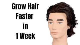 How to Grow Hair Faster in ONE Week Tutorial - TheSalonGuy