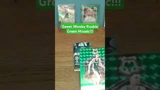 Sweet Green Mosaic Wemby Rookie!!! | #JBSNMedia #Shorts #SportsCards