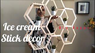 Easy ice cream stick decor | craft| diy decor |