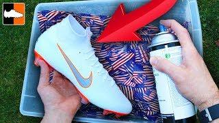 How To Hydro Dip Flag  Custom Boots ️ Soccer Gear!