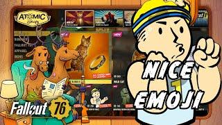 Fallout 76: New Cat & Emoji. New Atomic Shop Items. Atomic Shop Update: 27 May 2025