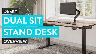 Desky Dual Sit Stand Desk Overview