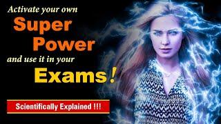 Activate Your own SUPER POWER for Exams !!! #shorts