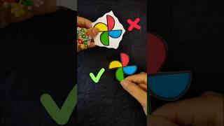 Google Photos Logo ️Perfect  vs Imperfect  Paper Cutting #shorts #cuttingskills