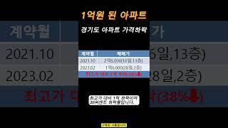 부동산 스터디 임장 한 후에 아파트가격이 하락하다가 1억원대가 되었는데 사는게 맞을까