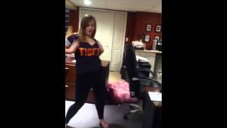 Girl dancing to sexy and I know it