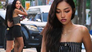 STUNNER WITH A BEAUTIFUL FIGURE! Pattaya Street Scenes, Thailand 2024