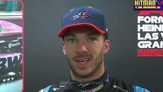 Pierre Gasly post qualification interview | F1 2024 Las Vegas Grand Prix