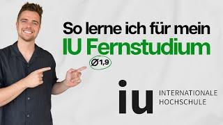 SO LERNE ICH erfolgreich für mein IU FERNSTUDIUM ‍