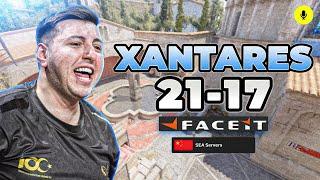 XANTARES (21-17) with woxic (Inferno) | FACEIT Ranked #CS2 #POV