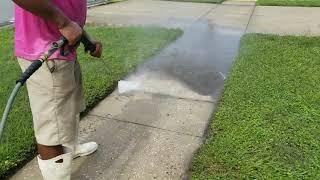 PRESSURE WASHING DRIVEWAY, SIDEWALK AND PATIO