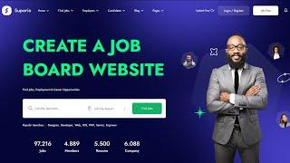 (Latest 2024 ) How to Create a  Job Board Website with WordPress &  Superio Theme