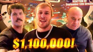 XPOSED Wins $1.1 Million Playing Baccarat in Vegas! Ft. Dana White & Taylor Lewan! Day 2 Part 2