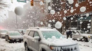 Pray for Romania..!! Huge hailstorm destroys houses and cars in Caras Severin