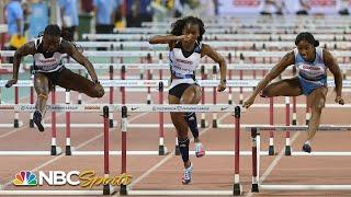 .01 decides Keni Harrison's fate in nailbiting Doha 100m hurdles | NBC Sports