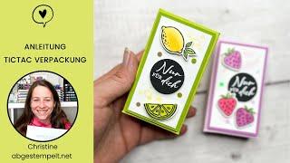 Anleitung fruchtige TicTac Verpackung selber basteln⎜ Simply Sparkling⎜Stampin' Up!®