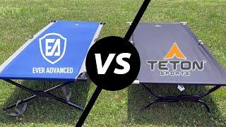 Teton Sports vs Ever Advanced XXL Review | Best Camping Cot For a Large Person?