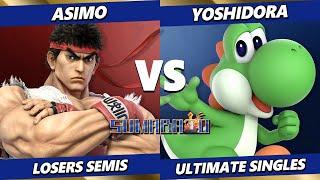 Sumabato 52 LOSERS SEMIS - Asimo (Ryu) Vs. Yoshidora (Yoshi) Smash Ultimate - SSBU