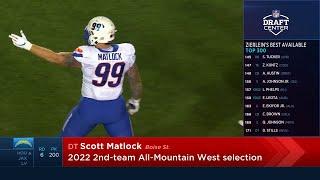 Chargers Select DT Scott Matlock (Rd 6, Pick 200) | LA Chargers