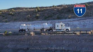 Truck Drivers of the future I-11 seen in Arizona, Truck Spotting USA