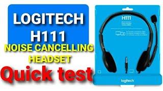 Logitech H111 quick test | Noise cancelling headset for ESL teaching | Is it really good?