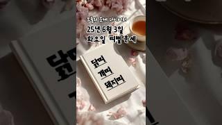 2025년 6월 3일 띠별 운세 | #닭띠 #개띠 #돼지띠  오늘의 금전운 애정운 건강운 #2025년운세 #띠별운세 #오늘의운세 #금전운 #애정운 #6월운세 #6월띠별운세