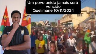 MOÇAMBIQUE: 10/11/24 na cidade de Quelimane. Venâncio Mondlane esse país é nosso - salvem Moçambique