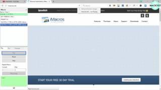 How to research keyword using imacros
