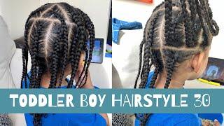 TODDLER BOY HAIRSTYLE 30 | THREE LAYER BRAID | HOW TO BRAID/HOLD YOUR FINGERS | #PROTECTIVESTYLE