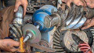 This Expert Machinist Repair Broken Ring and Pinion Gears Tooth with Minimum Tools