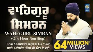 Waheguru Simran - Naam Simran | Bhai Anantvir Singh Ji LA Wale | 1 Hour Nonstop | Amritt Saagar