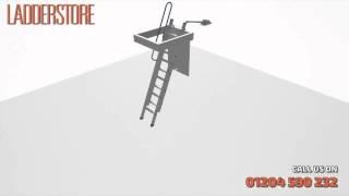 Lyte Easiloft Aluminium Loft Ladder - 3 Section