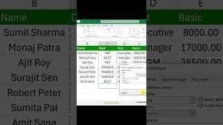 Dropdown List WITHOUT Data Validation #shorts #viral #trending
