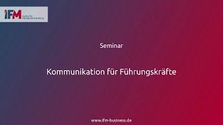 Kommunikation für Führungskräfte | Seminar