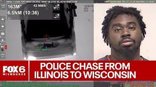 New video: Illinois police chase into Kenosha County, driver arrested | FOX6 News Milwaukee