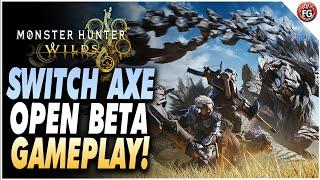 Monster Hunter Wilds Switch Axe Story Gameplay | MHWilds OBT