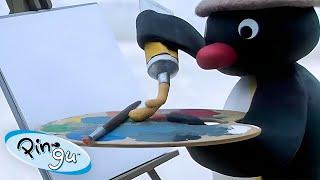 Painting Pingu!  | Pingu - Official Channel | Cartoons For Kids