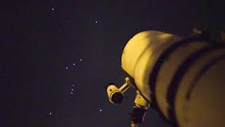 Orion Nebula and Betelgeuse Live View through my Telescope