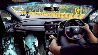 Civic Type-R Hill Drive + Heel & Toe Footcam