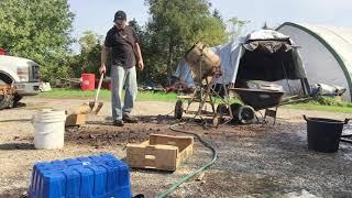 HOW TO DEHUSK and CLEAN BLACK WALNUTS using a CEMENT MIXER and HOW TO STORE THEM