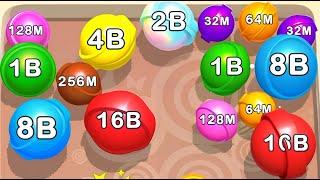 Merge Pool 2048 : Merge Ball 2048 - Level Up balls & ASMR GAMEPLAY ( Ball Merge Infinity PART - 5 )