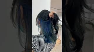 Aqua Marine Peekaboo Highlights | SUMYEE Hair