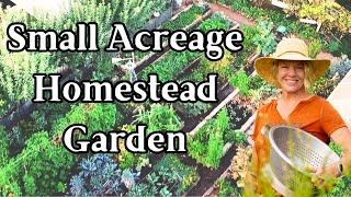 Self Sufficiency on Small 1/2 Acreage - My Vegetable Garden Layout