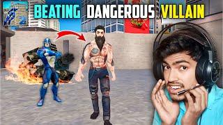 ROPE HERO BEATING DANGEROUS VILLAIN | ROPE HERO MAFIA CITY WARS GAMEPLAY