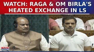 Rahul Gandhi Criticizes Om Birla for Bowing to PM Modi, Not to Him in Parliament Exchange | Watch