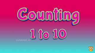 Counting 1 to 10 | Cute Owl Education | Count and Write