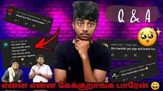 Enna Enna SOLRAN PARUNGA ? | VGZ Q AND A #1 | ANSWER TO YOUR QUESTIONS | Tamil